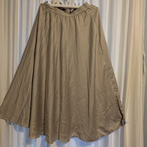 Champagne Tan Maxi Skirt Medium